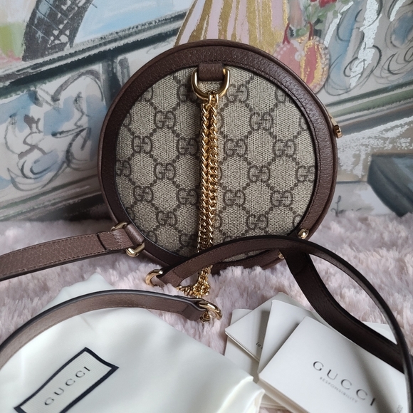 GUCCI Brown Ophidia GG Supreme Mini Backpack. Brand new in a box - Picture 10 of 14
